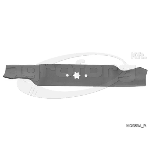 Fűnyíró kés MTD B11 488mm, 6 ágú csillag, 3 furatos, gyűjtős utángyártott