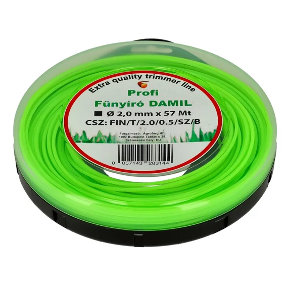 Damil 2.0mm szögletes   57 méter olasz