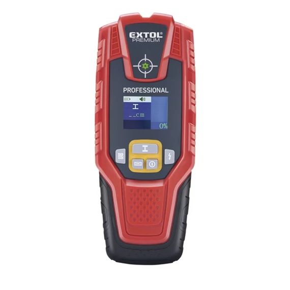 digitális detektor, rejtett fém (vas, réz, alu) és fa tárgyak, illetve feszültség alatti vezeték keresésére, LCD kijelző