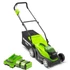 Kép 6/12 - Fűnyíró fűgyűjtős, akkumulátoros Greenworks G40LM35K2x 40 v, 35 cm, akku- és töltővel