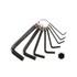 Kép 1/2 - imbuszkulcs klt.; 10 db, (H2-2,5-3-4-5-6-8-10-12-14 mm)