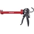 Kép 1/2 - kinyomópisztoly; fém, 225mm, 360°-ban körbeforgatható acél bölcső tubustartóval, állítható lökethossz+túlfolyás gátló