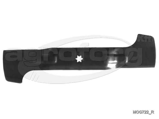 Fűnyíró kés MTD SN-155 535mm, 6 ágú csillag, 1 furatos, jobbra forgó utángyártott