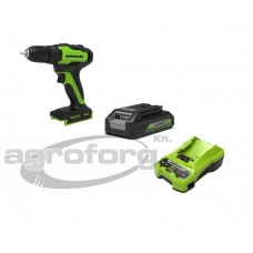 Fúró-csavarozó akkumulátoros Greenworks GD24DD35K2 24v, 35 nm, akku és töltővel