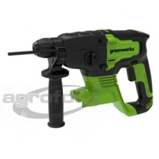 Fúró-vésőkalapács akkumulátoros Greenworks GD24SDS2 24v, ütőerő 2 j, sds, akku és töltő nélkül