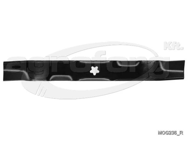 Fűnyíró kés McCulloch M105-97, M125-97, LT131 490mm, 5 ágú csillag, 3 furatos utángyártott