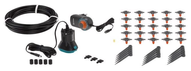 Erkélyláda öntöző automata Gardena szivattyú készlet